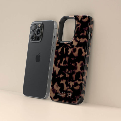 Custom Dark Edition Tortoiseshell iPhone Case
